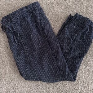 Women’s Striped Blue Pants